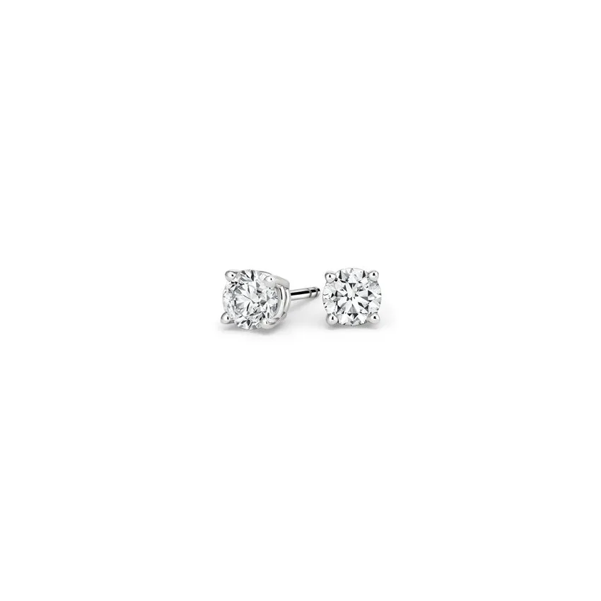 0.10CTW Four Prong Round Diamond Stud Earrings - SE010