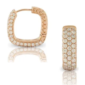 18kr Diamond Pave Earring