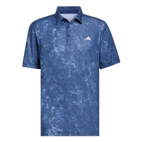 adidas Golf Ultimate365 Sun Energy Print Polo - Collegiate Navy