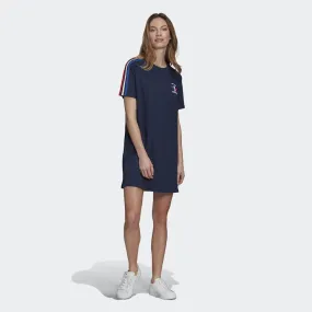 Adidas Originals Women's France Tee Dress - Blue