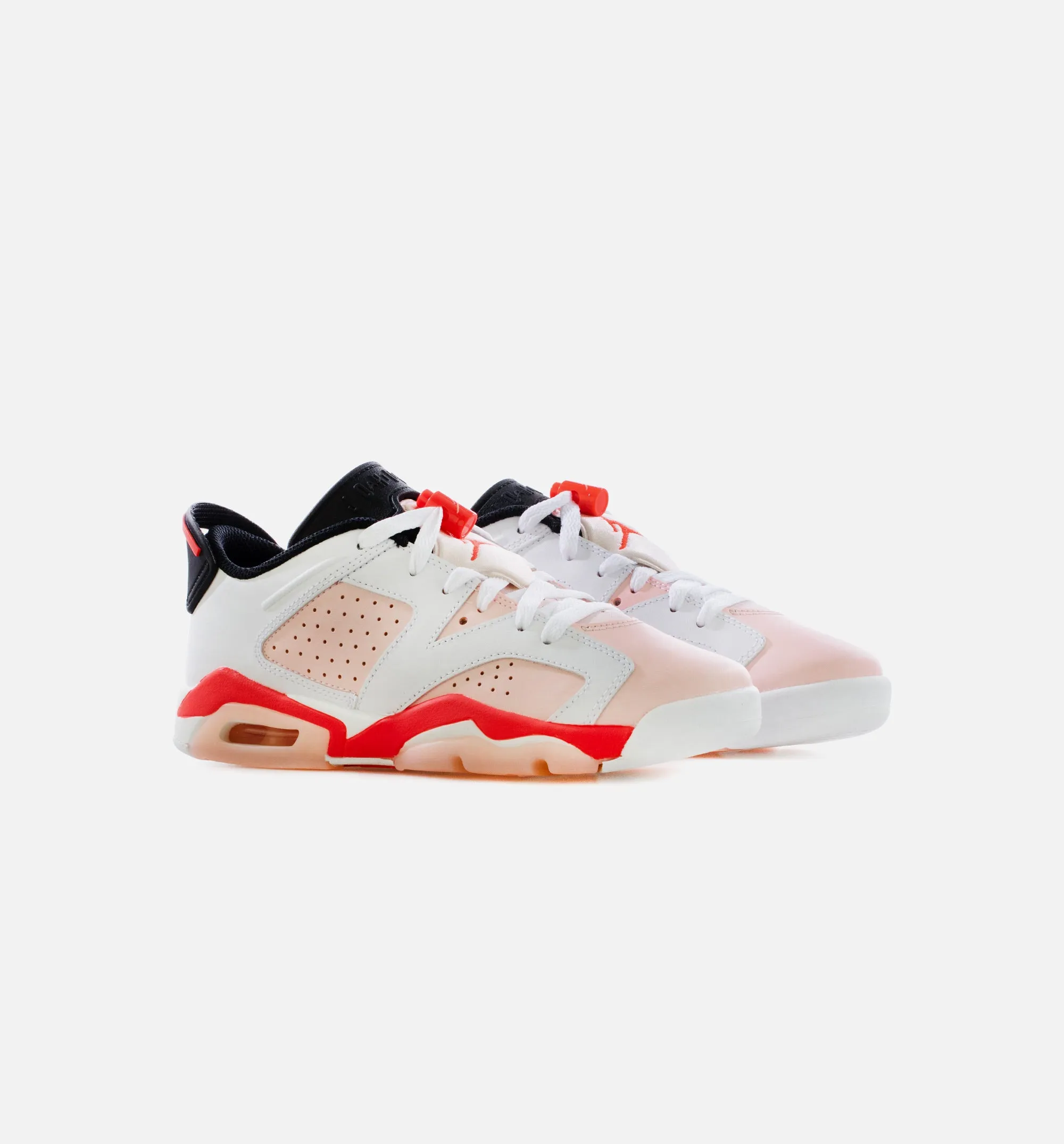 Air Jordan 6 Retro Low Atmosphere Grade School Lifestyle Shoe - Pink/White