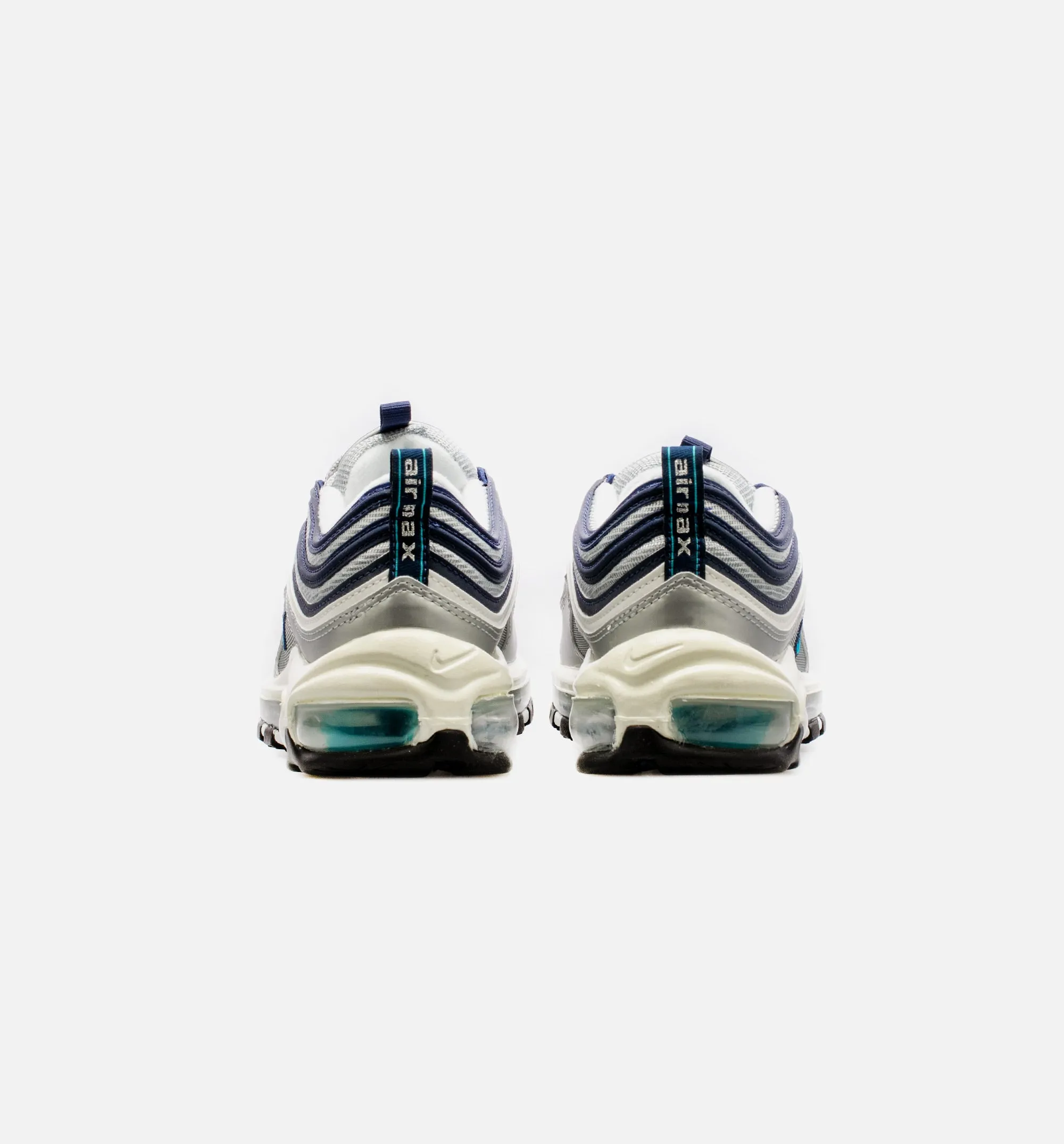 Air Max 97 Metallic Silver Chlorine Blue Womens Lifestyle Shoe - Grey/Blue