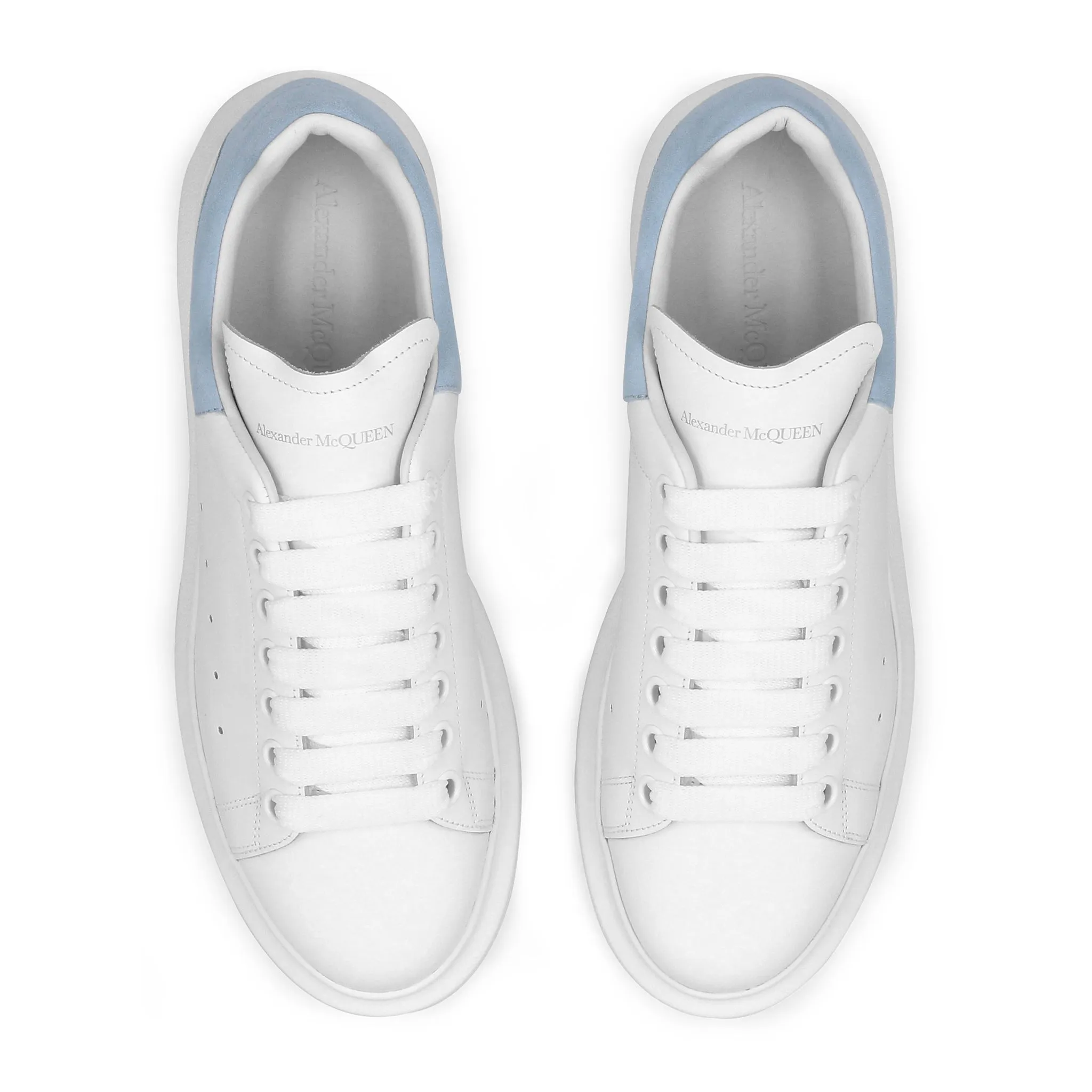 Alexander Mcqueen Raised Sole White Blue Sneaker