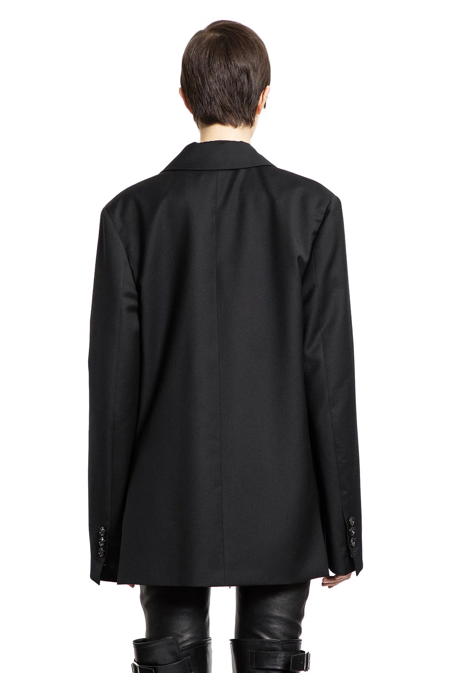 ANN DEMEULEMEESTER WOMAN BLACK BLAZERS