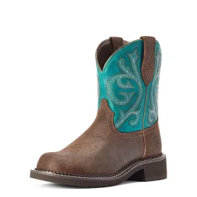 Ariat Womens Fatbaby Heritage Worn Hickory/Shamrock