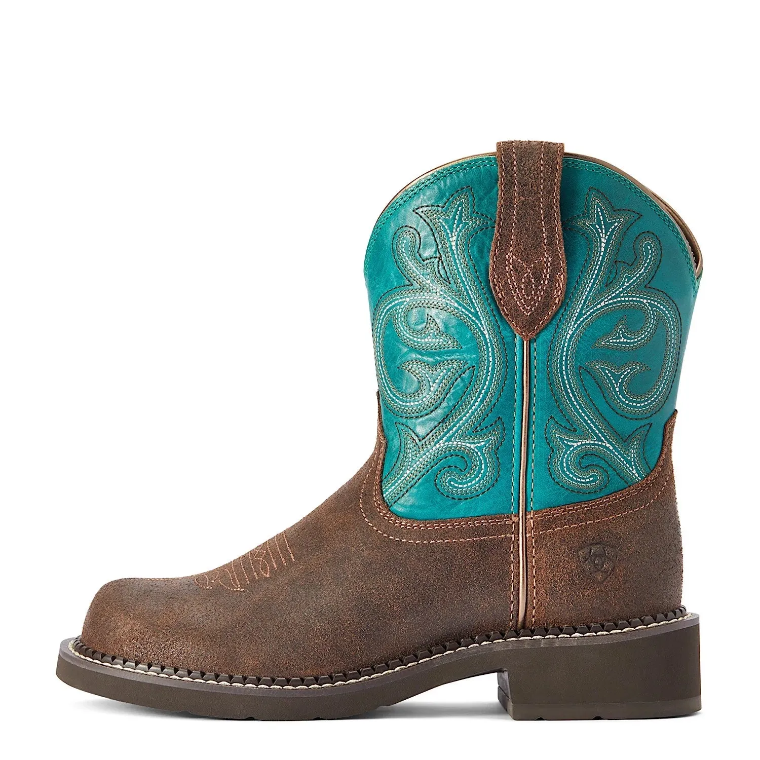 Ariat Womens Fatbaby Heritage Worn Hickory/Shamrock