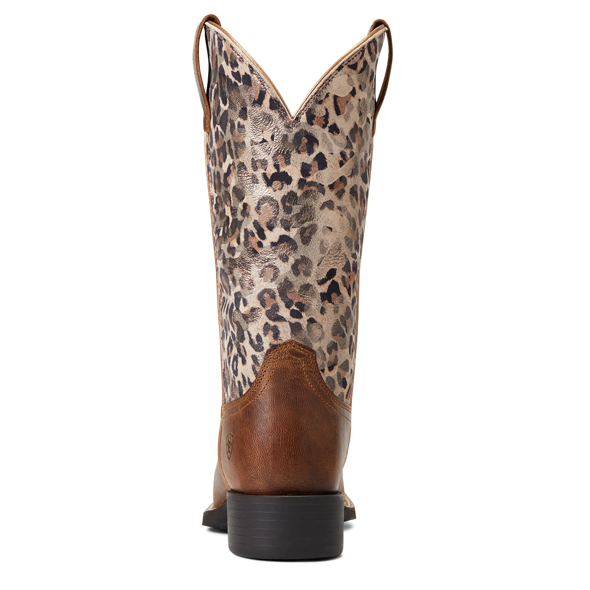 Ariat Womens Round Up WST - Pearl Brown/Metallic Leopard