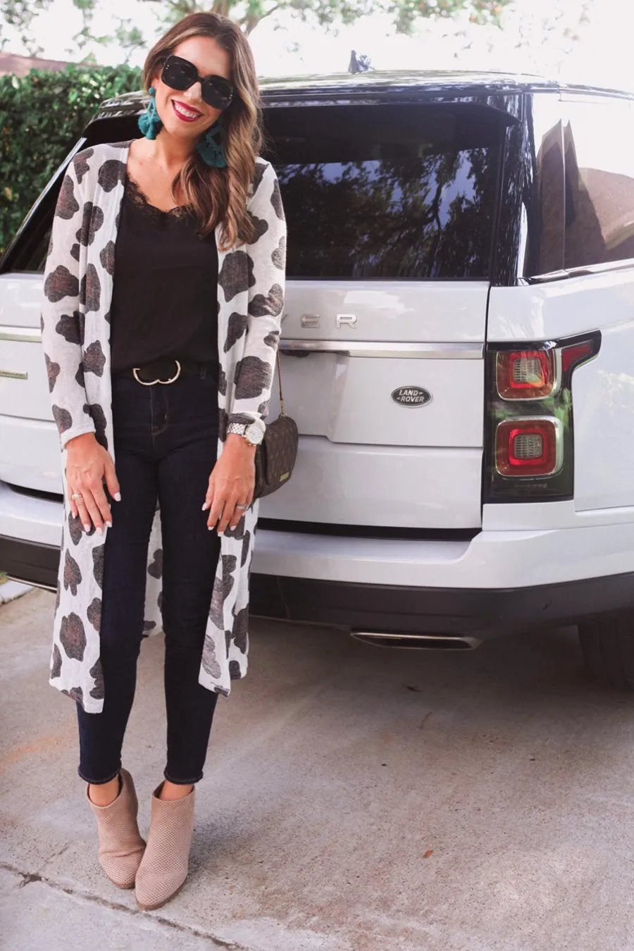 Ava Leopard Long Cardigan