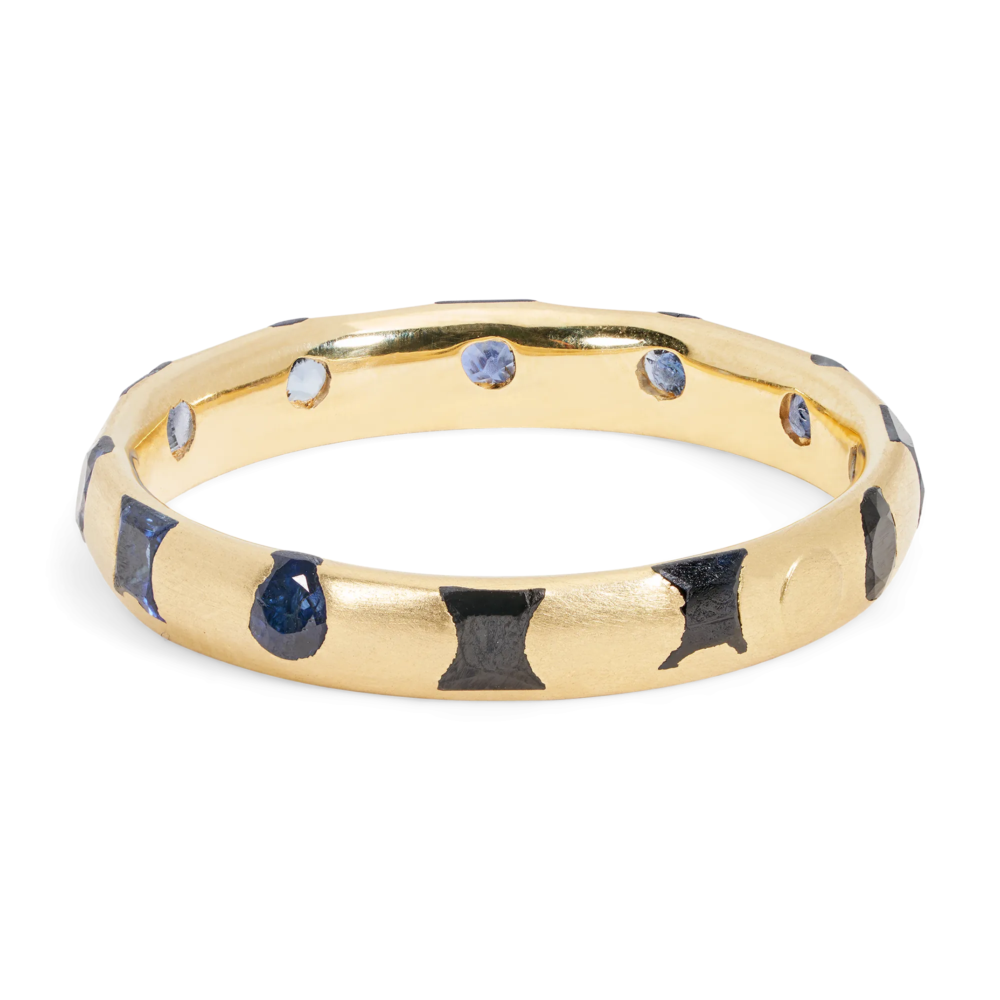 Black & Blue Fade Celeste Ring - Size 10.5 - 11652