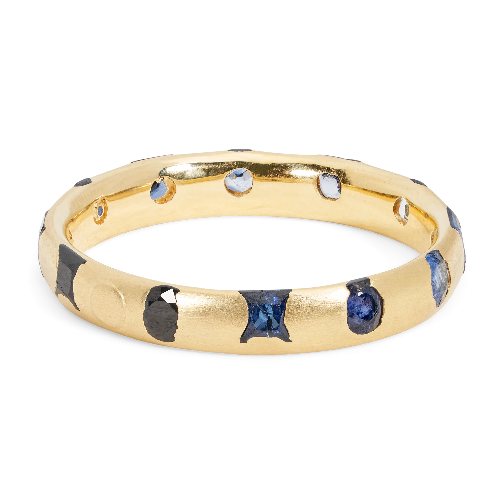 Black & Blue Fade Celeste Ring - Size 10.5 - 11652