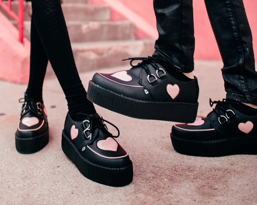 Black & Pink Heart TUKskin Viva Mondo Creeper