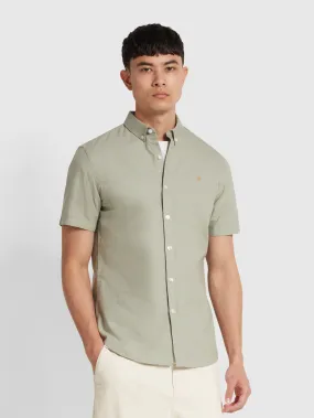 Brewer Short Sleeve Oxford Shirt In Balsam