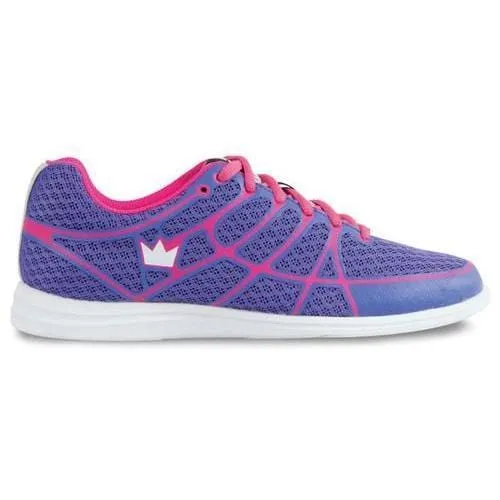 Brunswick Womens Aura Purple Pink Bowling Shoes