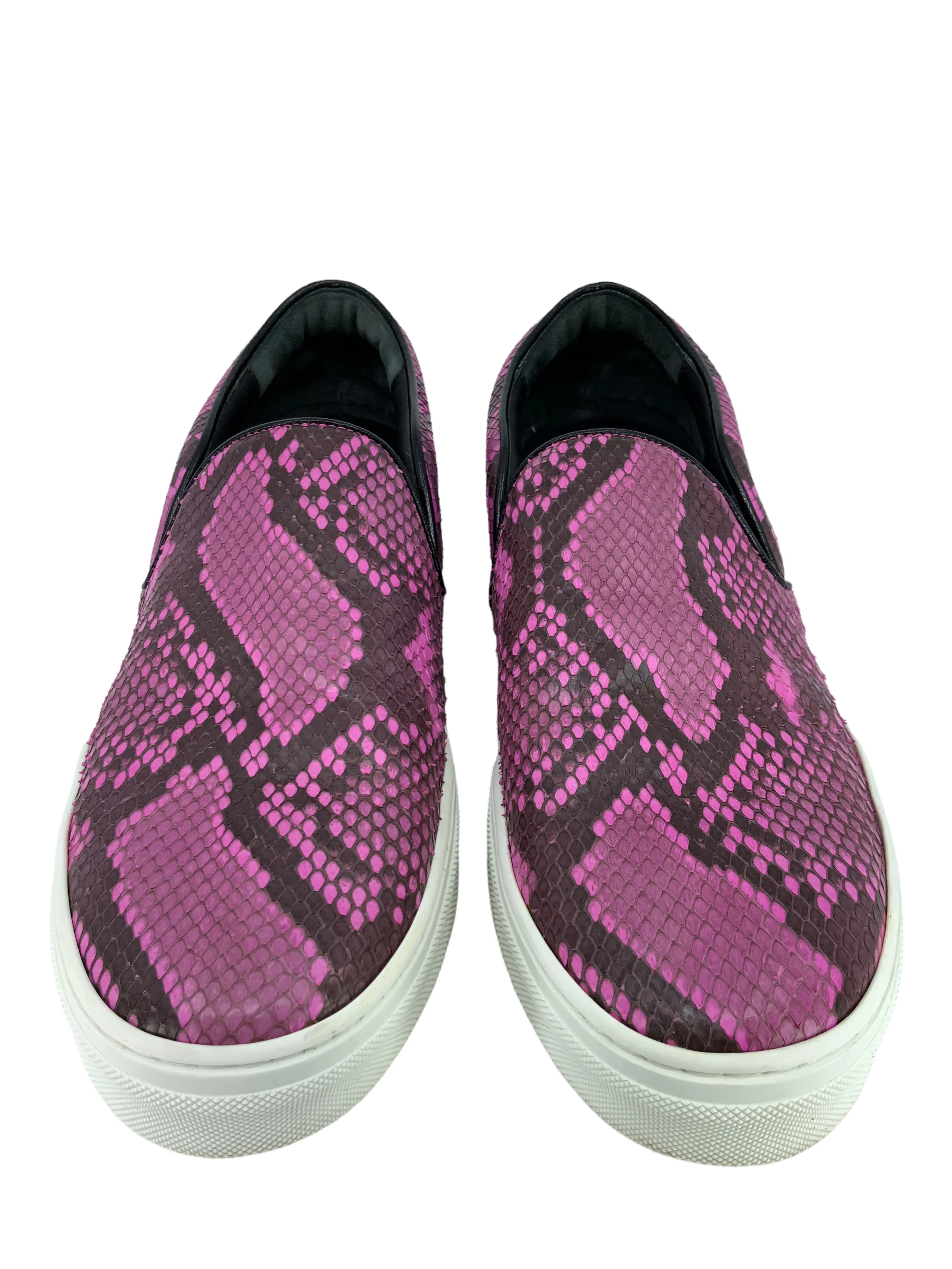 CELINE Python Snakeskin Slip-On Sneakers Size 8