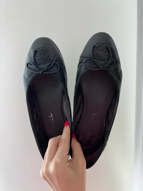 Chanel CC Ballerina Flats