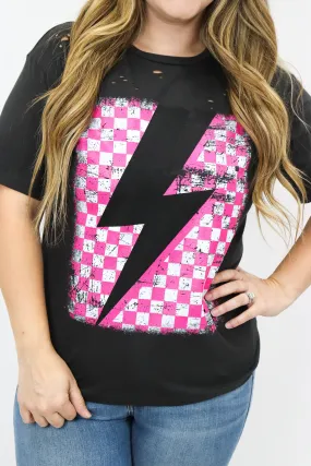 Checkered Bolt Graphic Tee