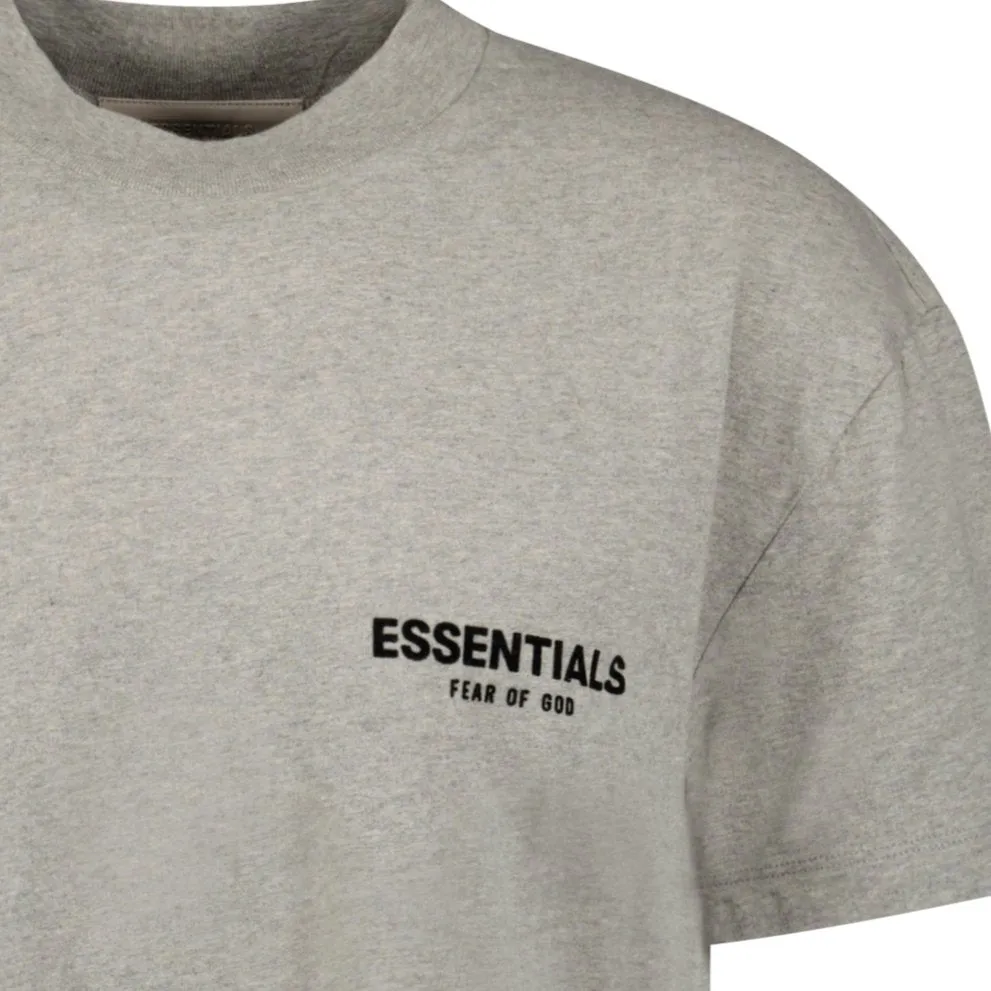 FEAR OF GOD ESSENTIALS ESSENTIALS T-SHIRT (DARK HEATHER) GREY