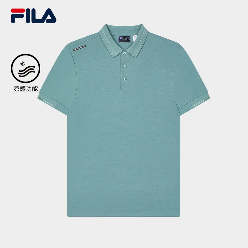 FILA CORE LIFESTYLE BLUE Men Short Sleeve Polo (Blue / White)