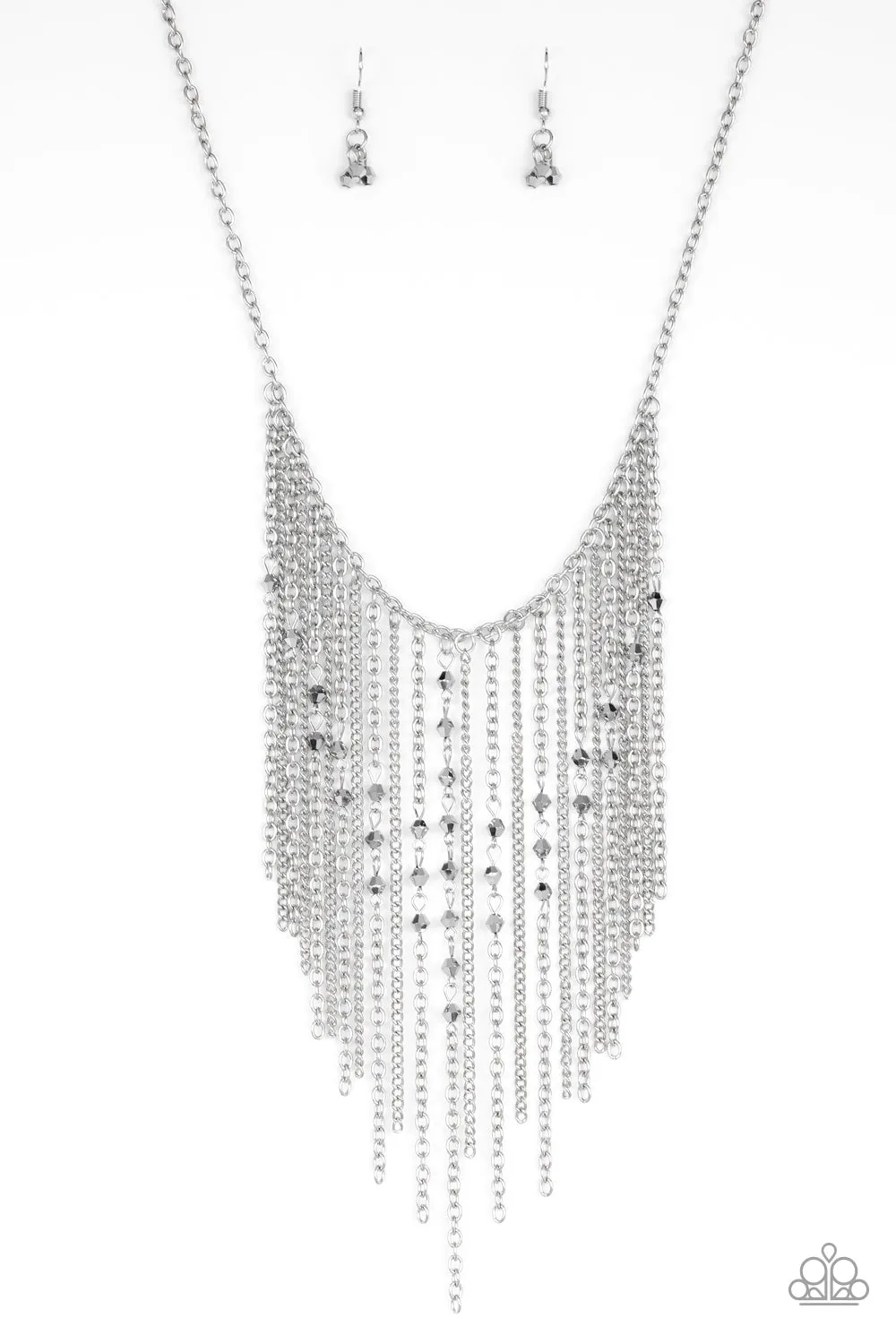 First Class Fringe Silver-Necklace