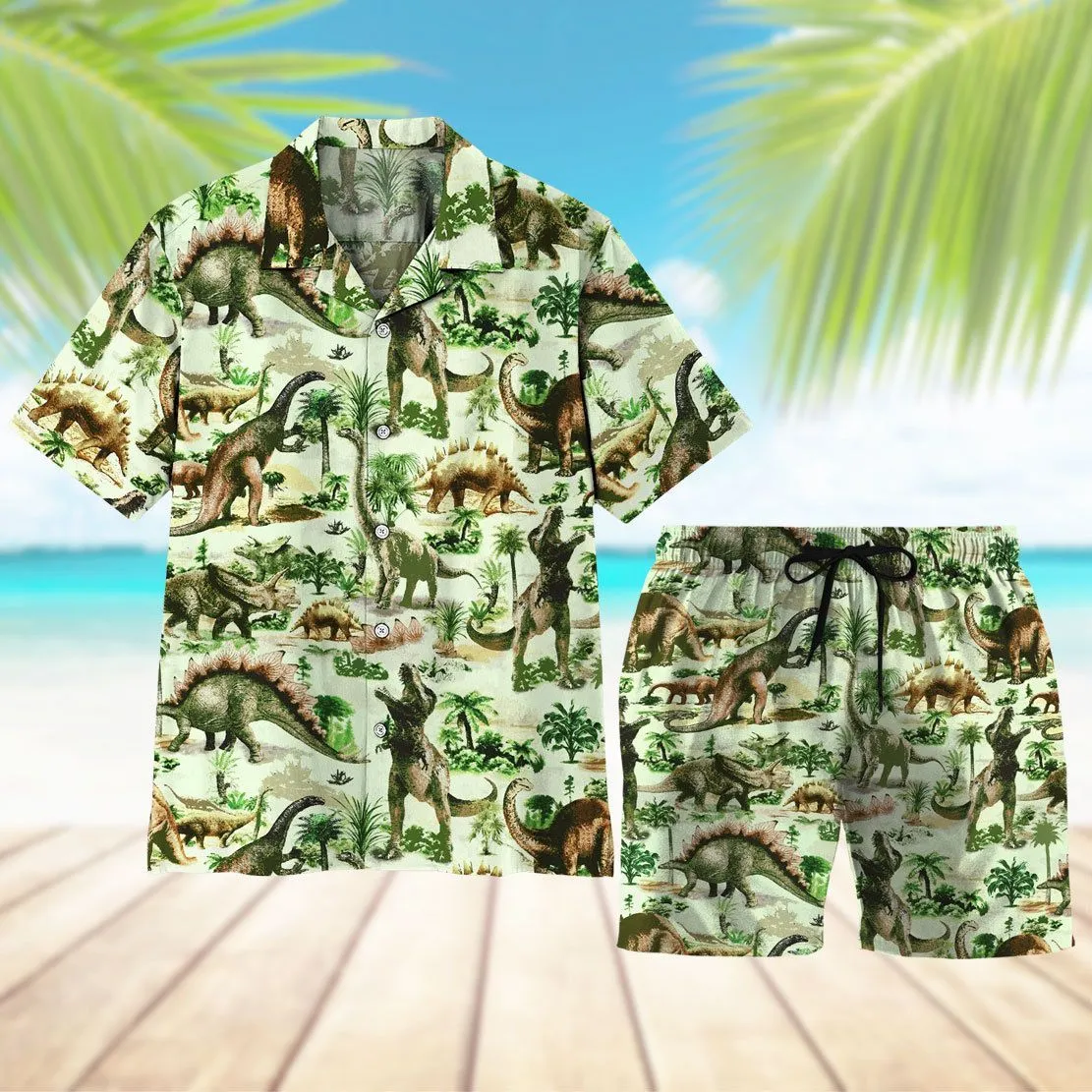 Gearhuman 3D Dinosaur Beach Shorts