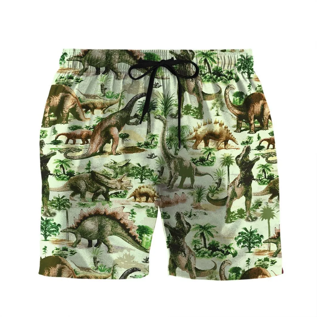 Gearhuman 3D Dinosaur Beach Shorts