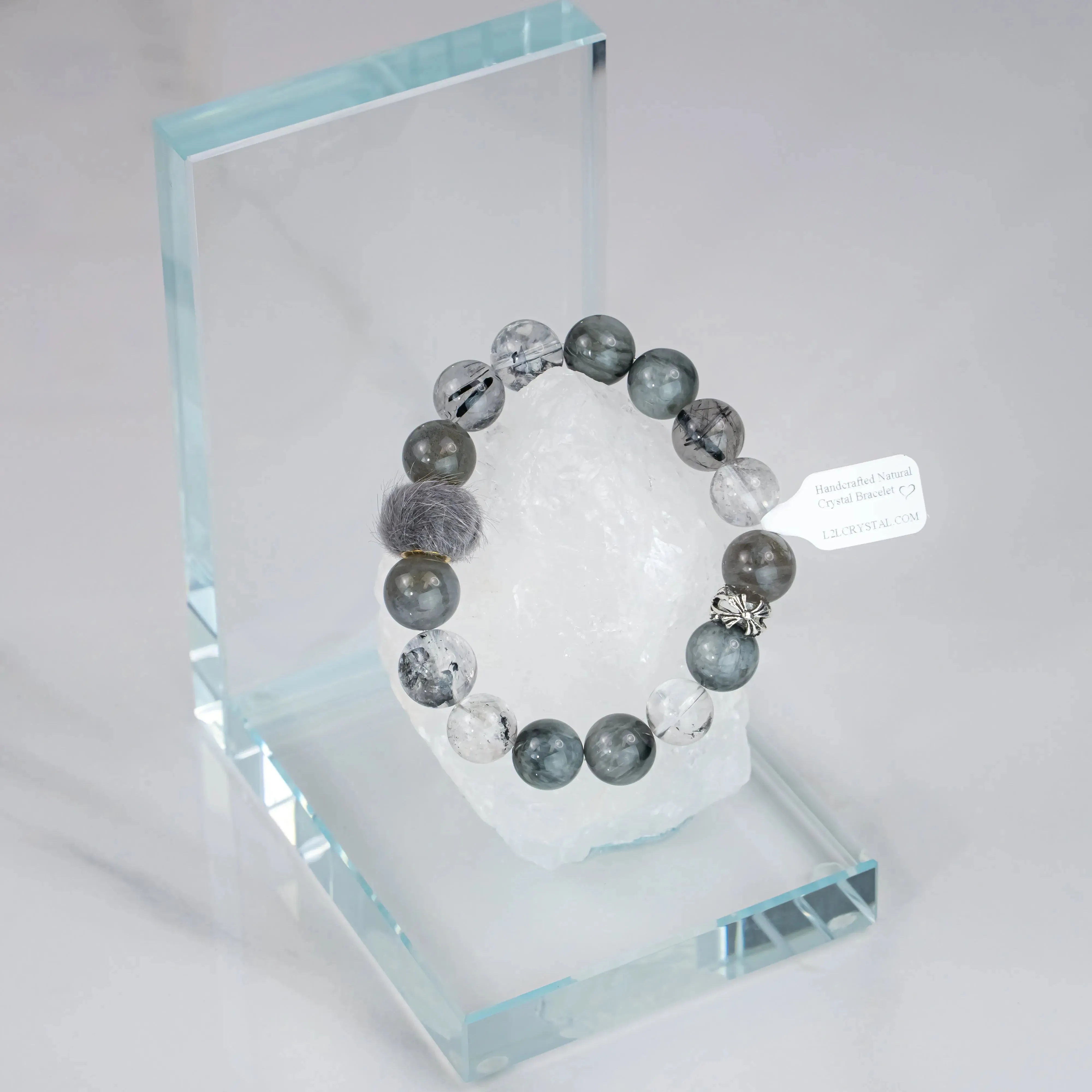 Herkimer Diamond Labradorite Eagle Eye Stone Bracelet