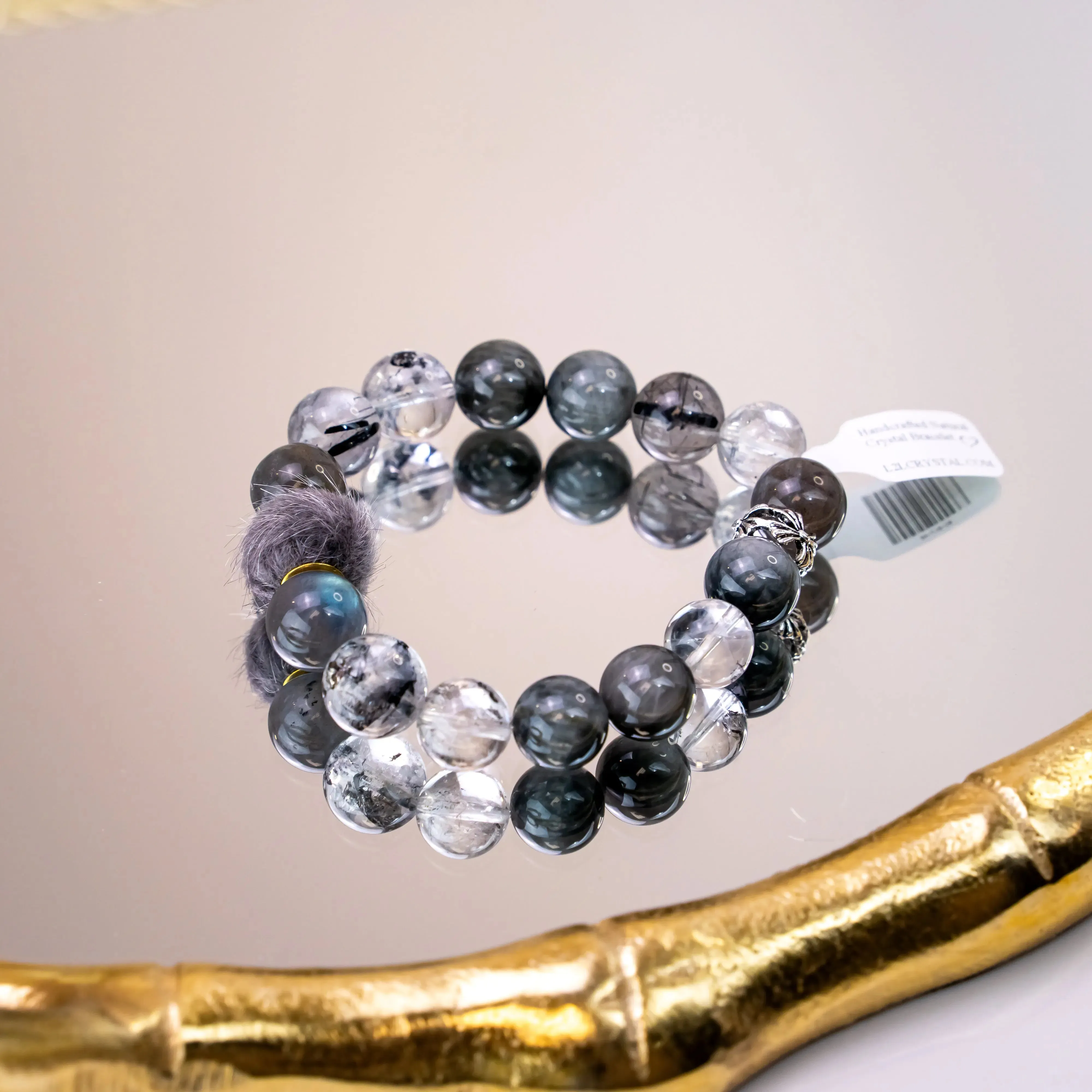 Herkimer Diamond Labradorite Eagle Eye Stone Bracelet