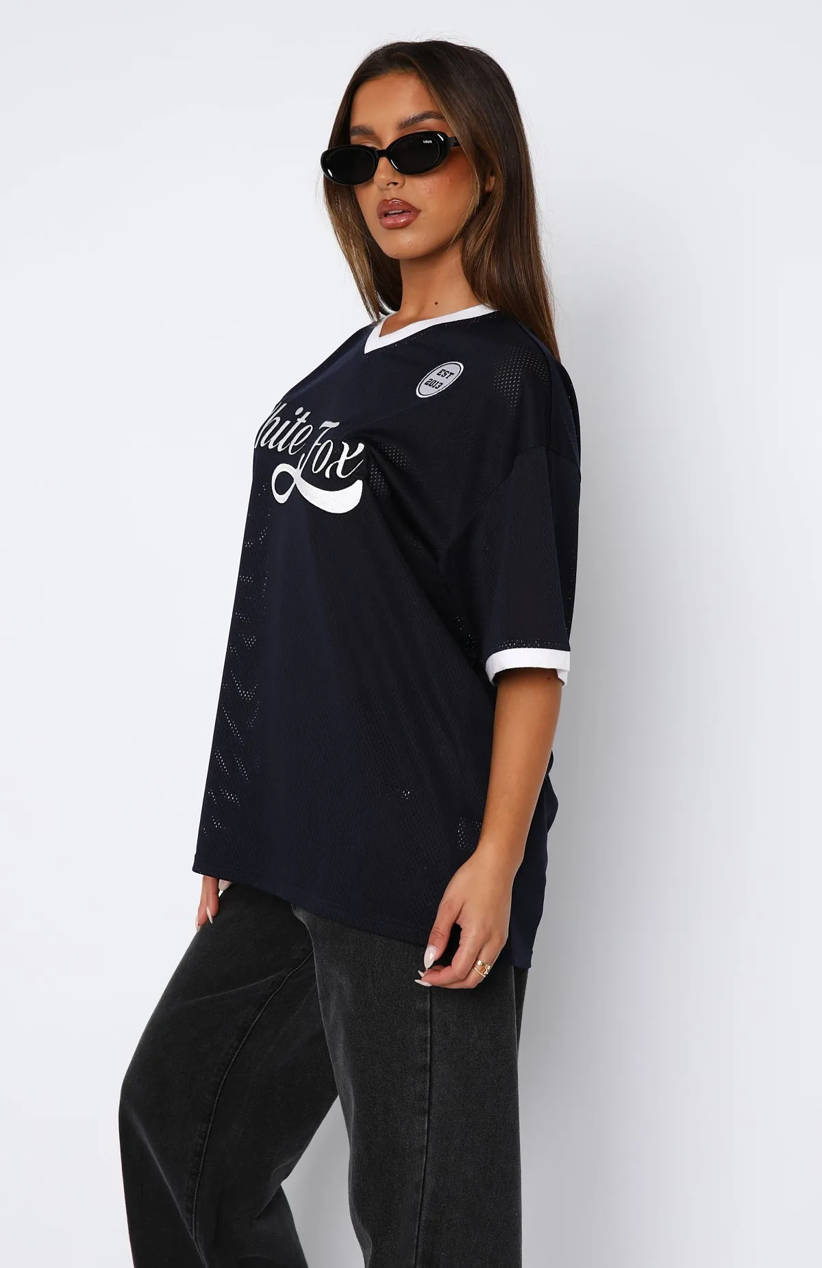 Hit A Home Run Oversized Jersey Navy