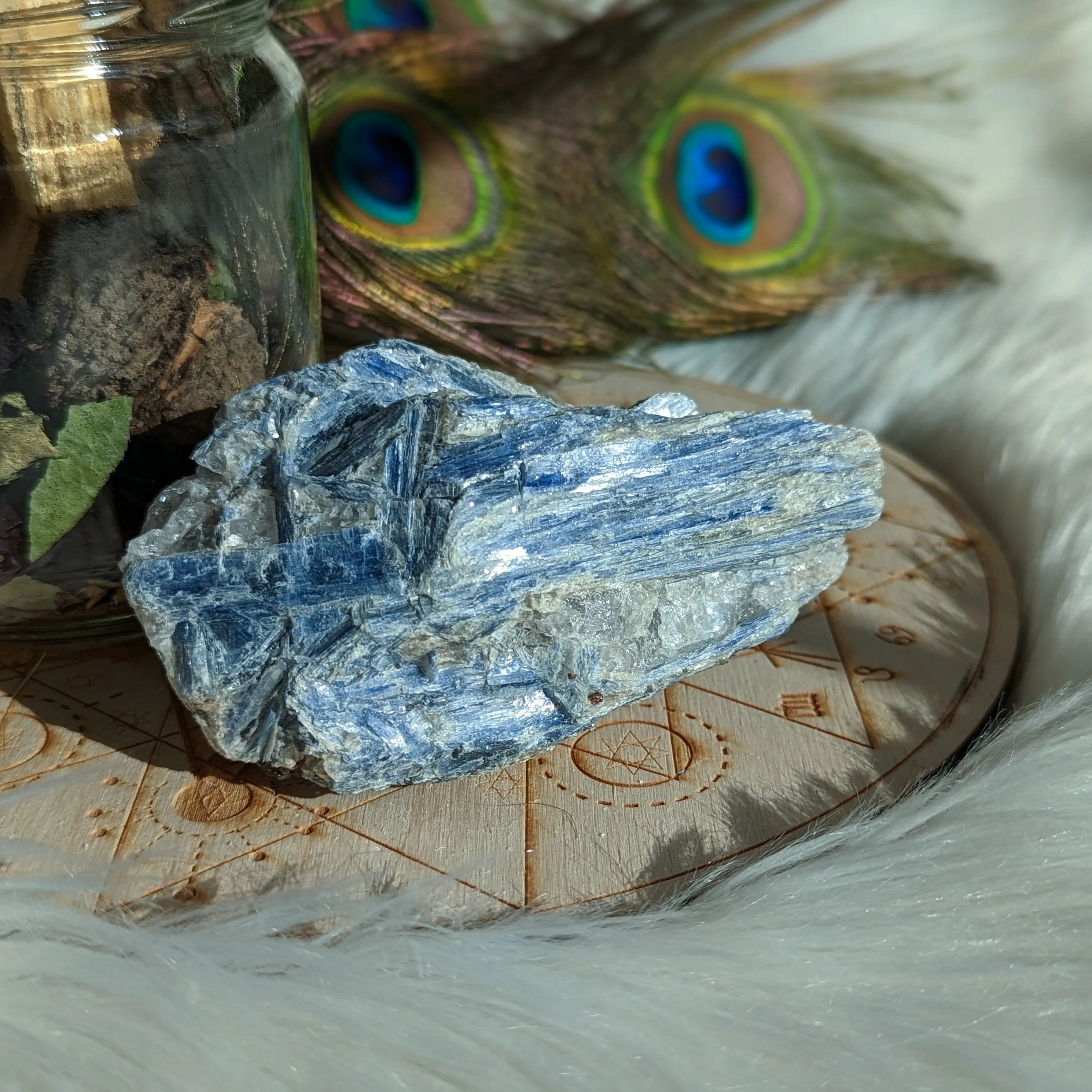 Hunky Blue Kyanite in Matrix