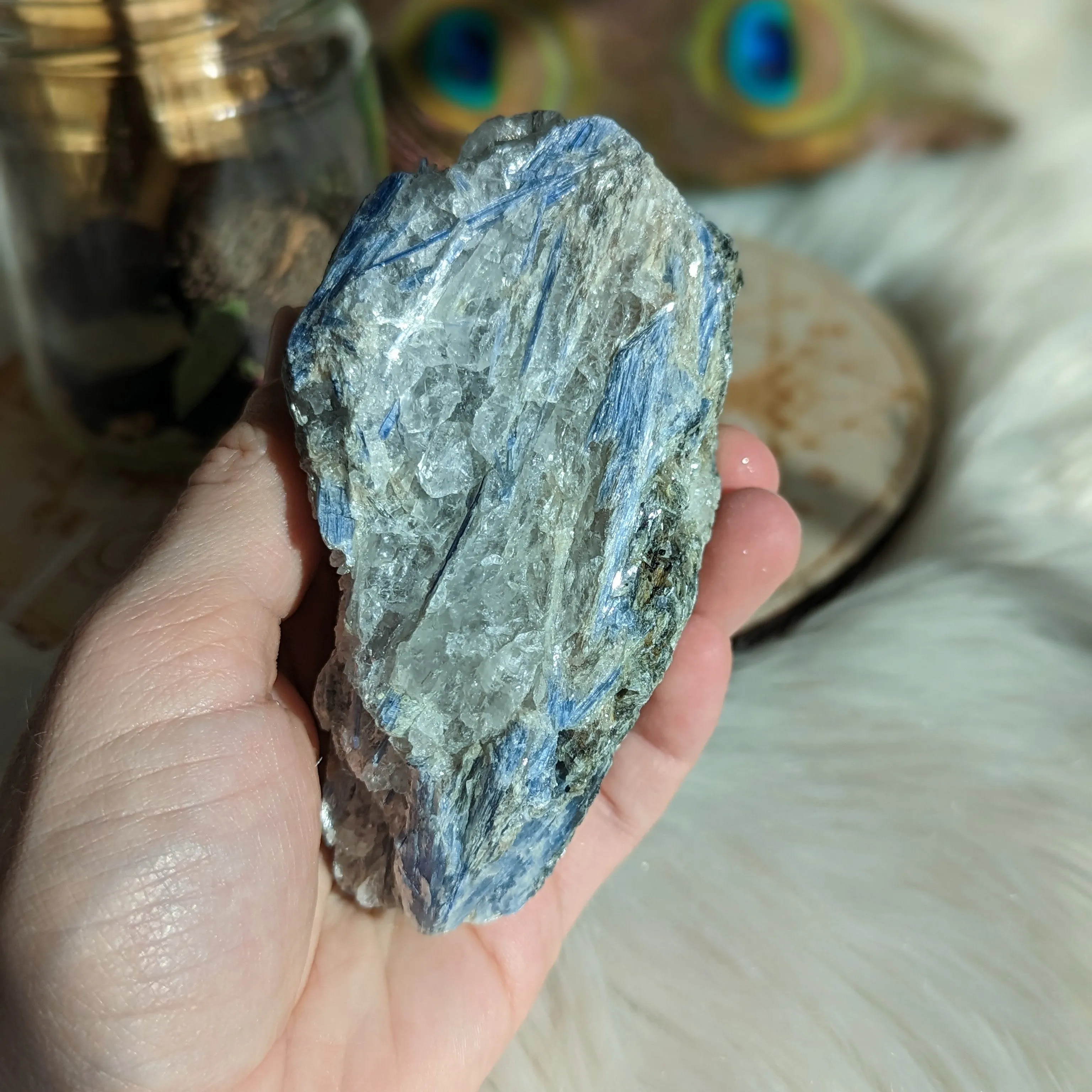 Hunky Blue Kyanite in Matrix