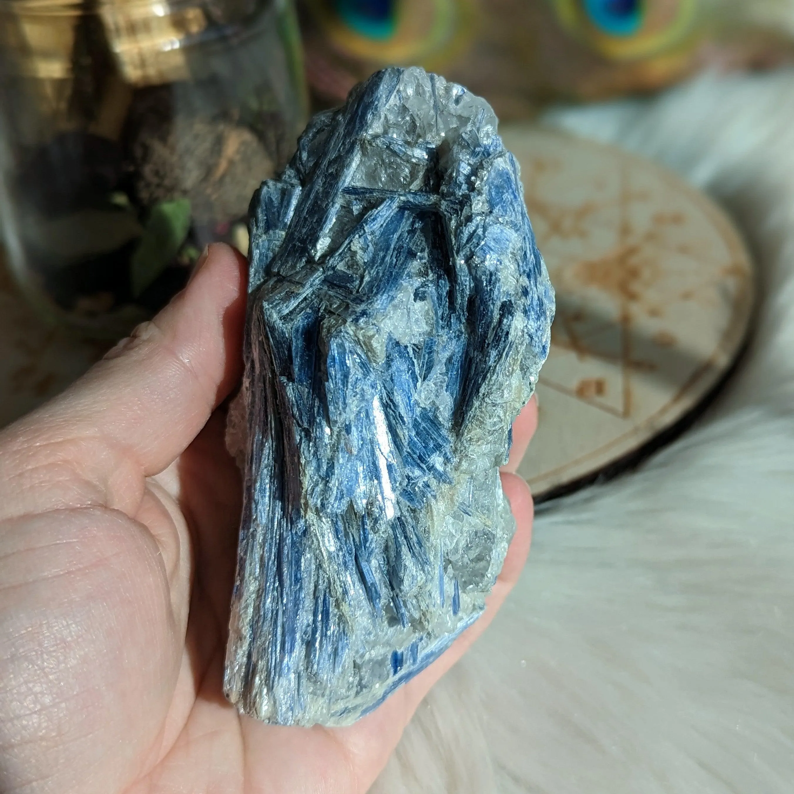 Hunky Blue Kyanite in Matrix