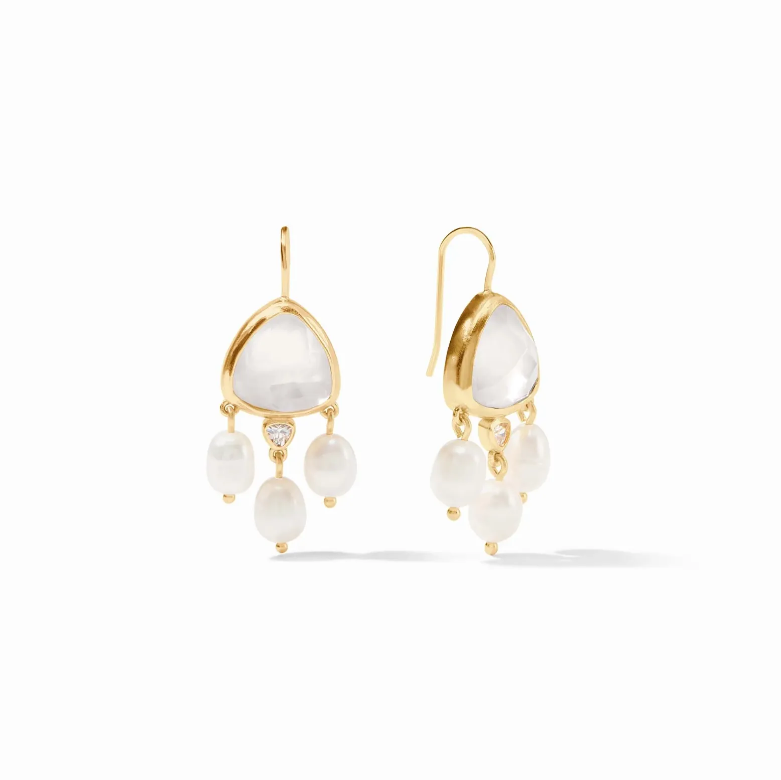 Julie Vos Aquitaine Chandelier Earring, Clear Crystal