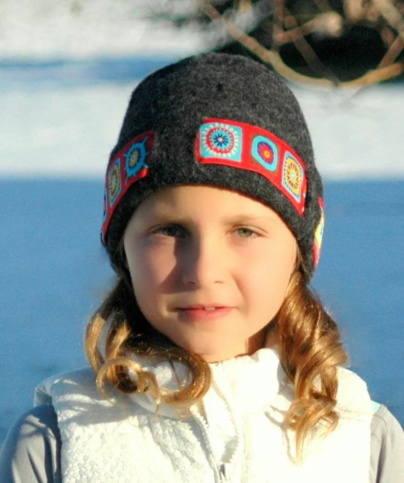 Kids' Lined Hat with Ribbon