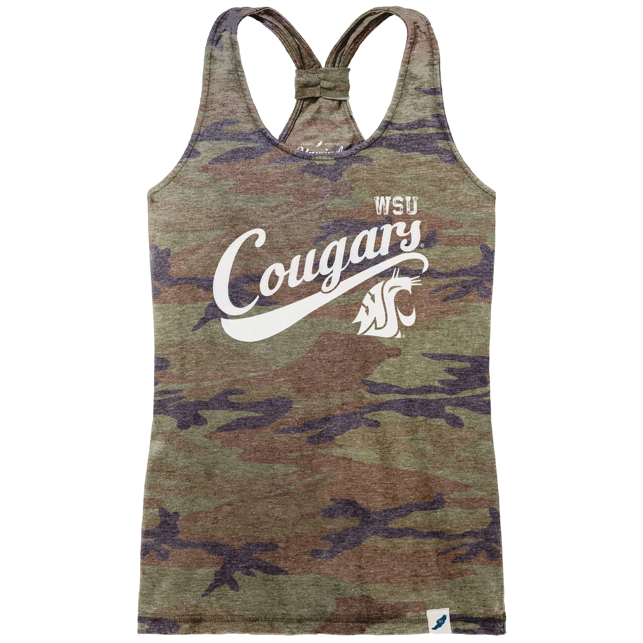 League Womens Camo WSU Cougars Tank Top