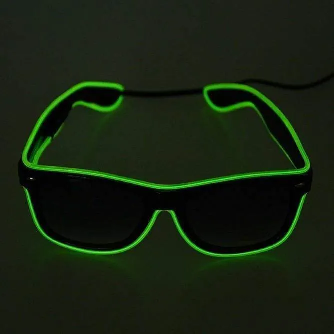 Light up LED Glasses - Green