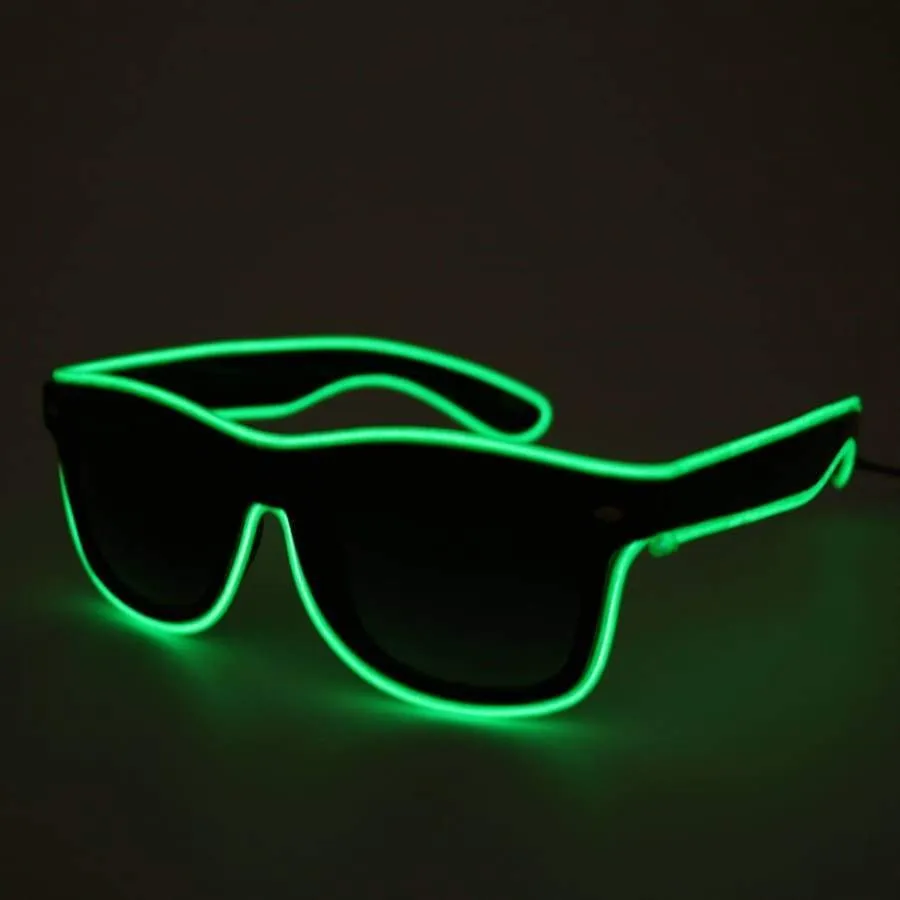 Light up LED Glasses - Green