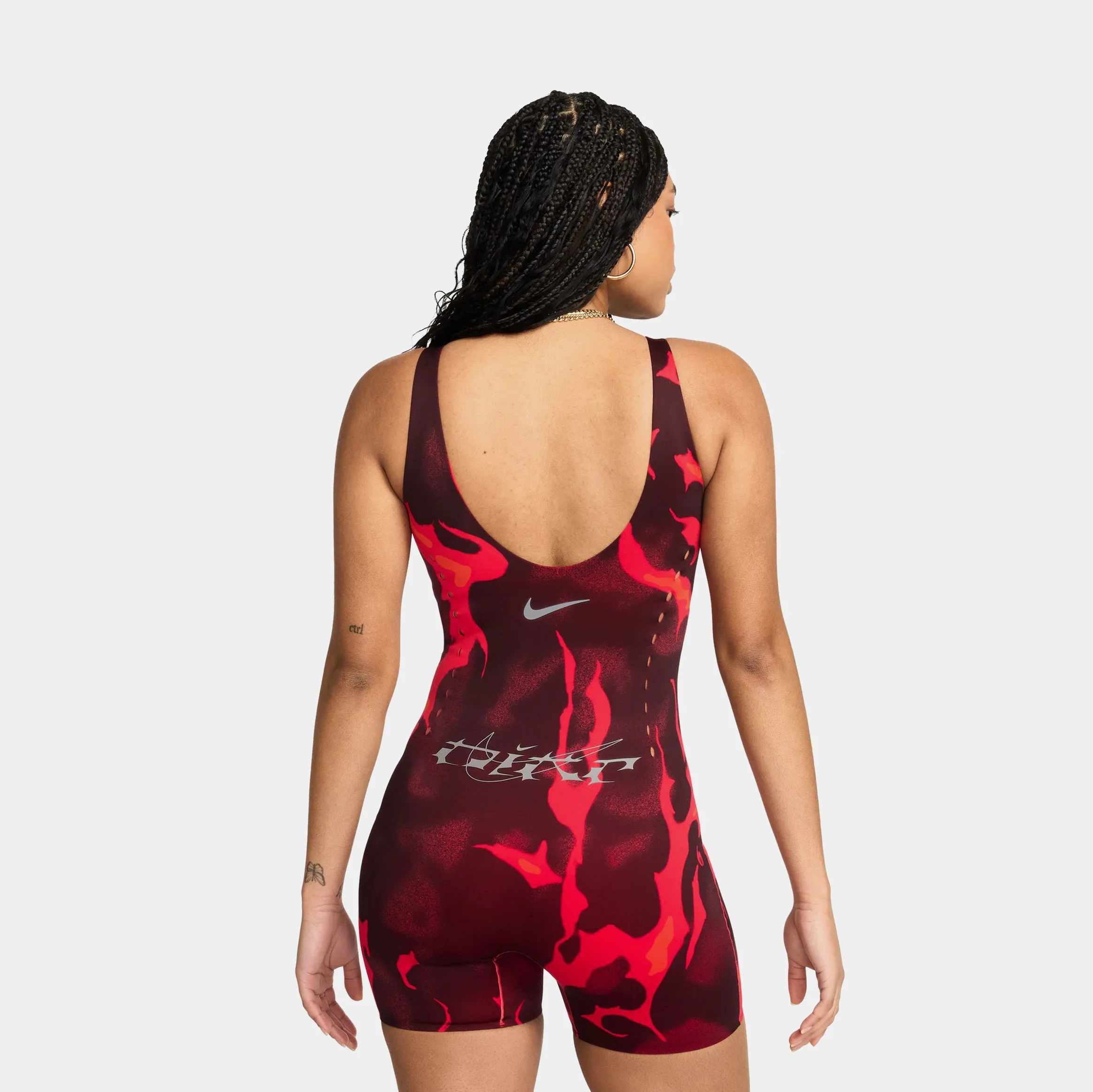 Megan Thee Stallion Womens Bodysuit (Black/Red)