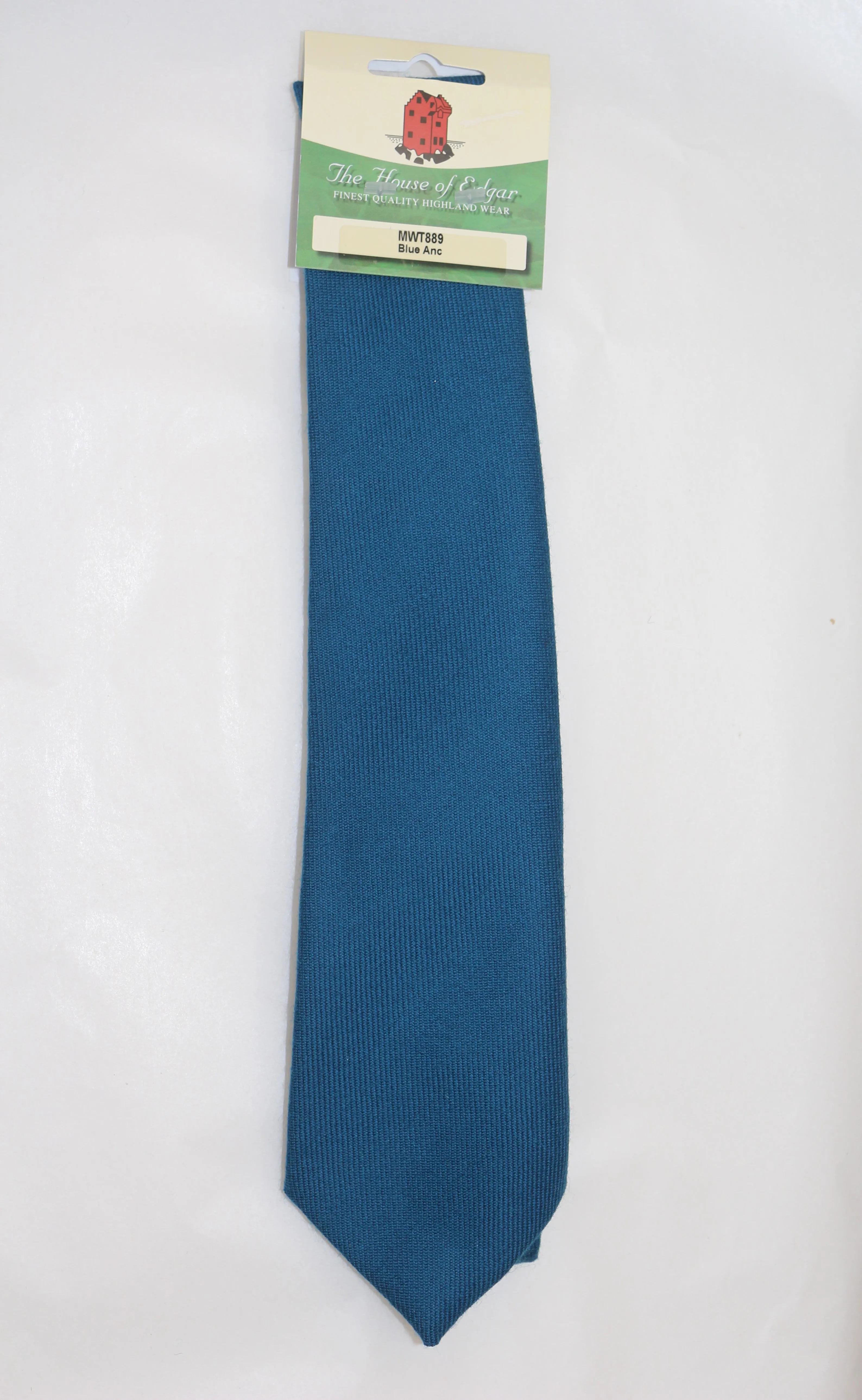 Mens House of Edgar Woollen Tie - Ancient Blue