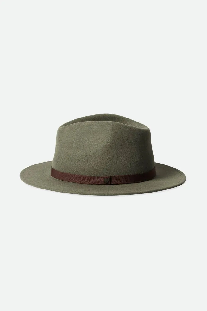 Messer Packable Fedora (Unisex) - Light Moss