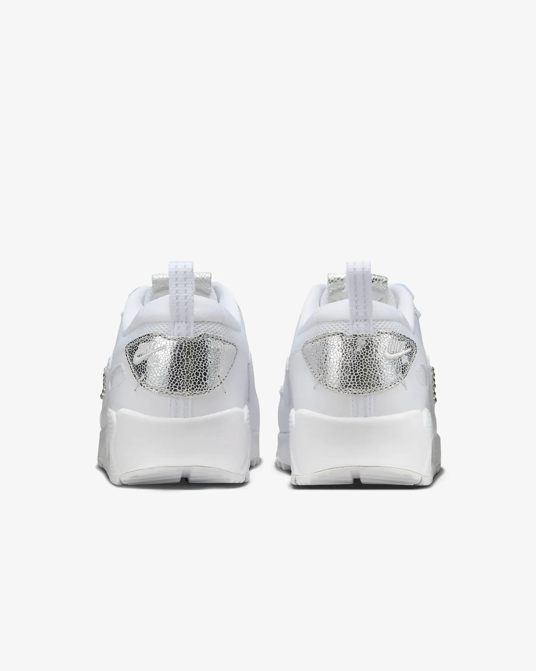 Nike Women's Air Max 90 Futura Shoes - White / Metallic Silver / Chrome / Platinum Tint