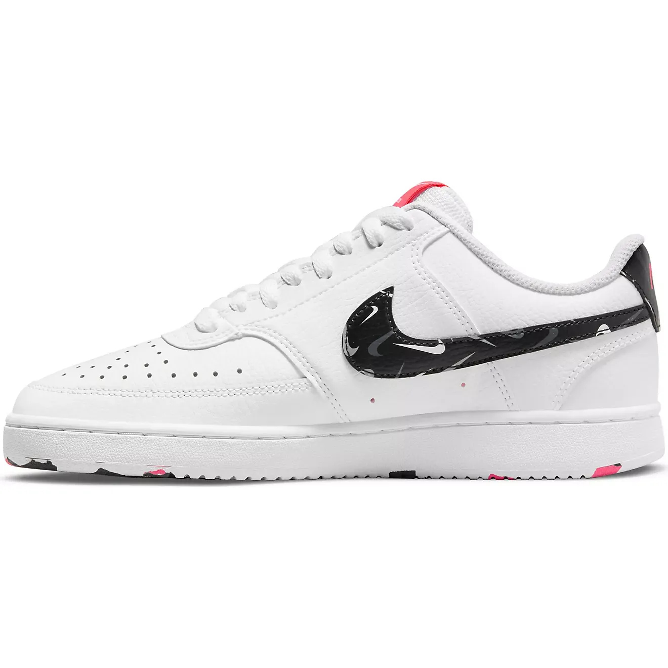 Nike Women's Court Vision Low Shoes - White / Pink / Multi