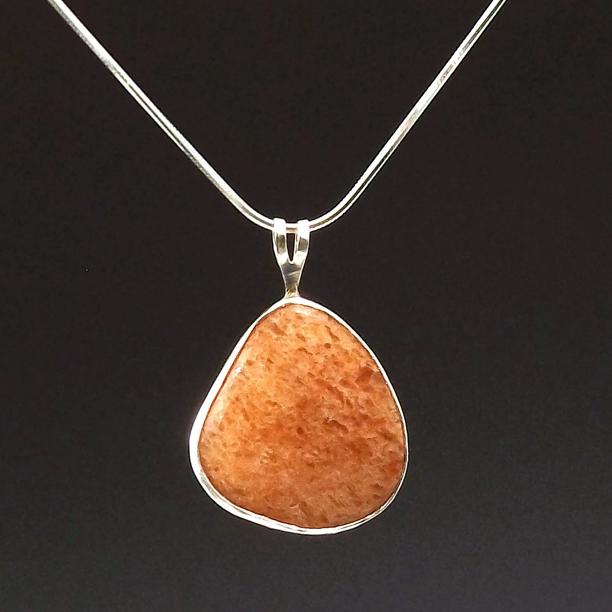 North Carolina Pink Quartzite Pendant Necklace