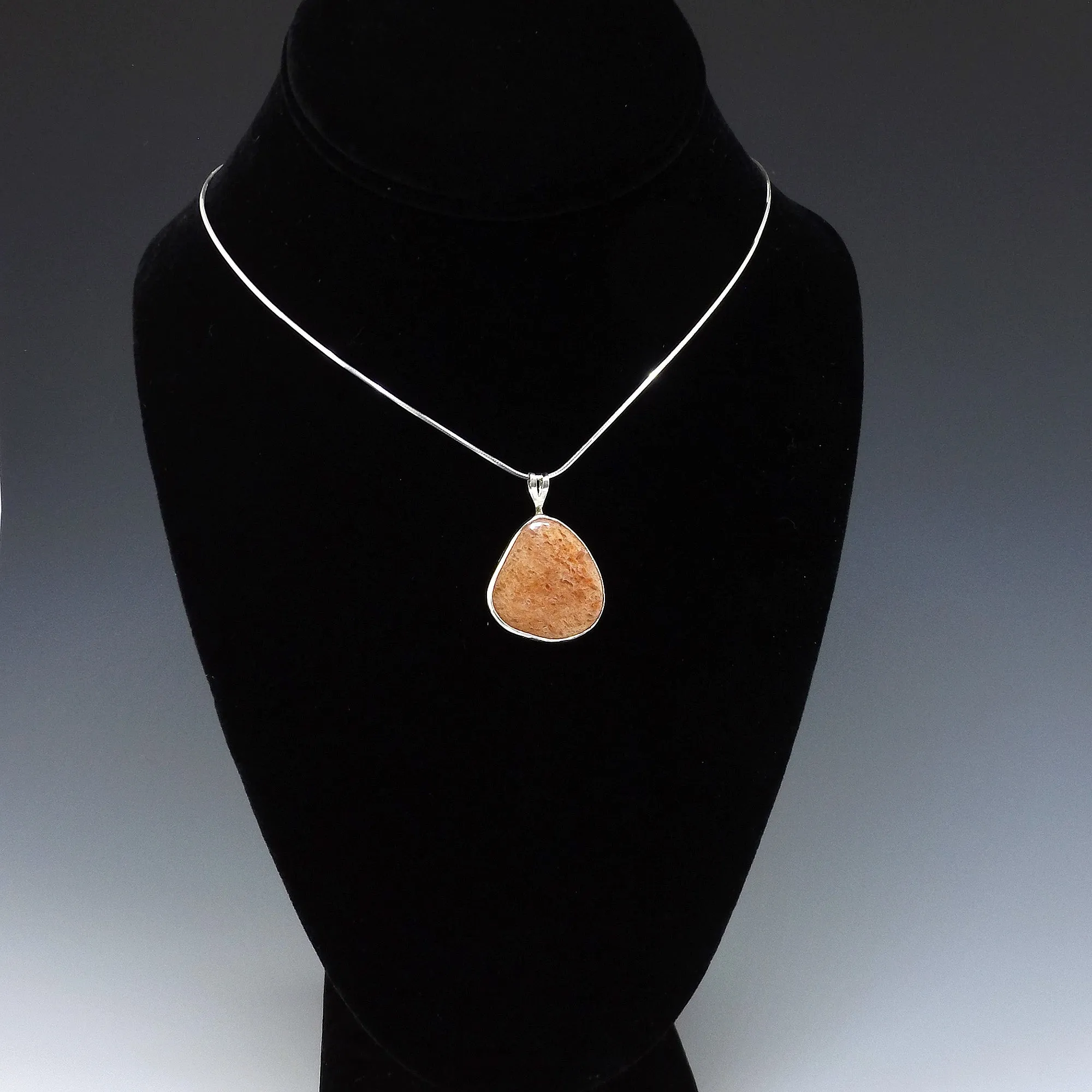 North Carolina Pink Quartzite Pendant Necklace