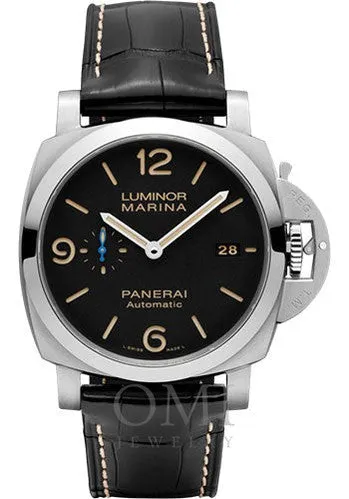 PANERAI LUMINOR MARINA STAINLESS STEEL 44MM BLACK DIAL PAM01312