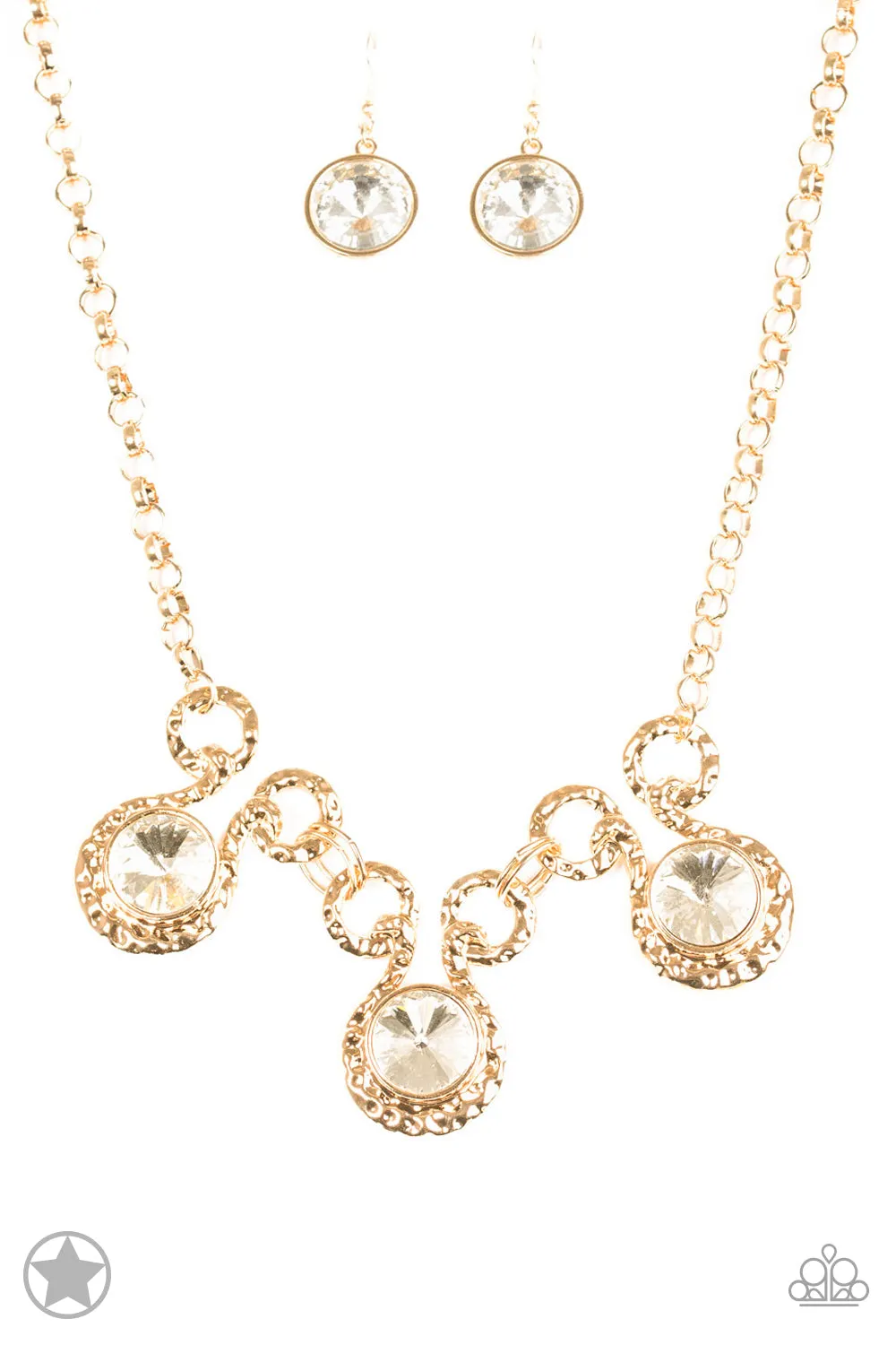 Paparazzi Necklace ~ Hypnotized - Gold Necklace