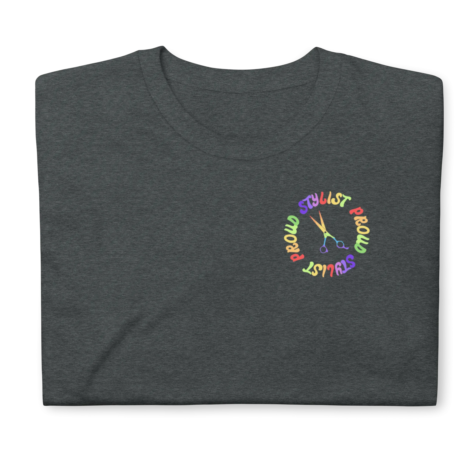 Proud Stylist Rainbow Shears Unisex T-shirt