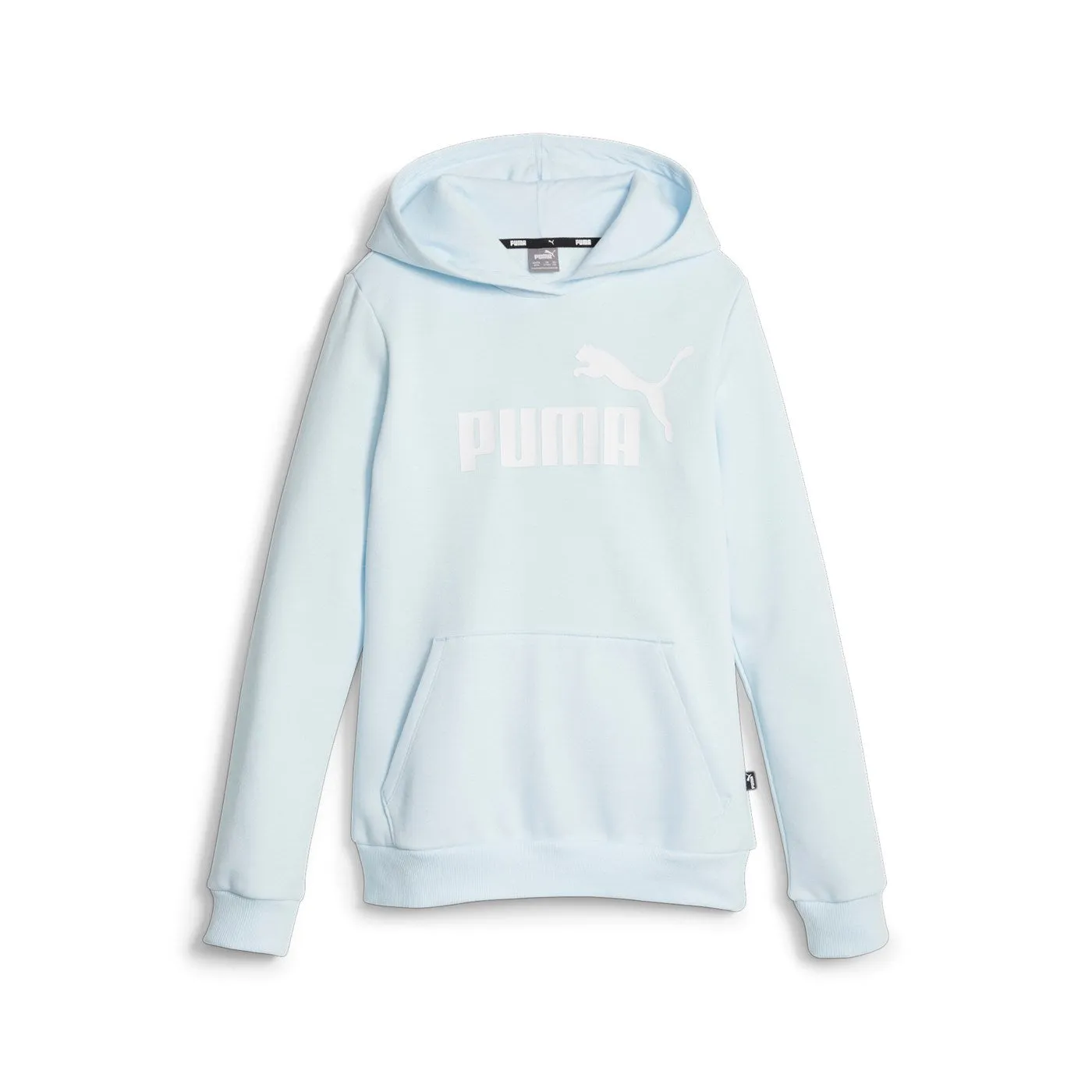 Puma girl's sweatshirt with hood and large Ess logo print 587031-69 light blue