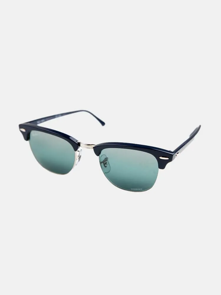 Ray-Ban Clubmaster - Blue on Silver