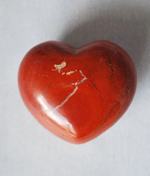 Red Jasper Heart Stone