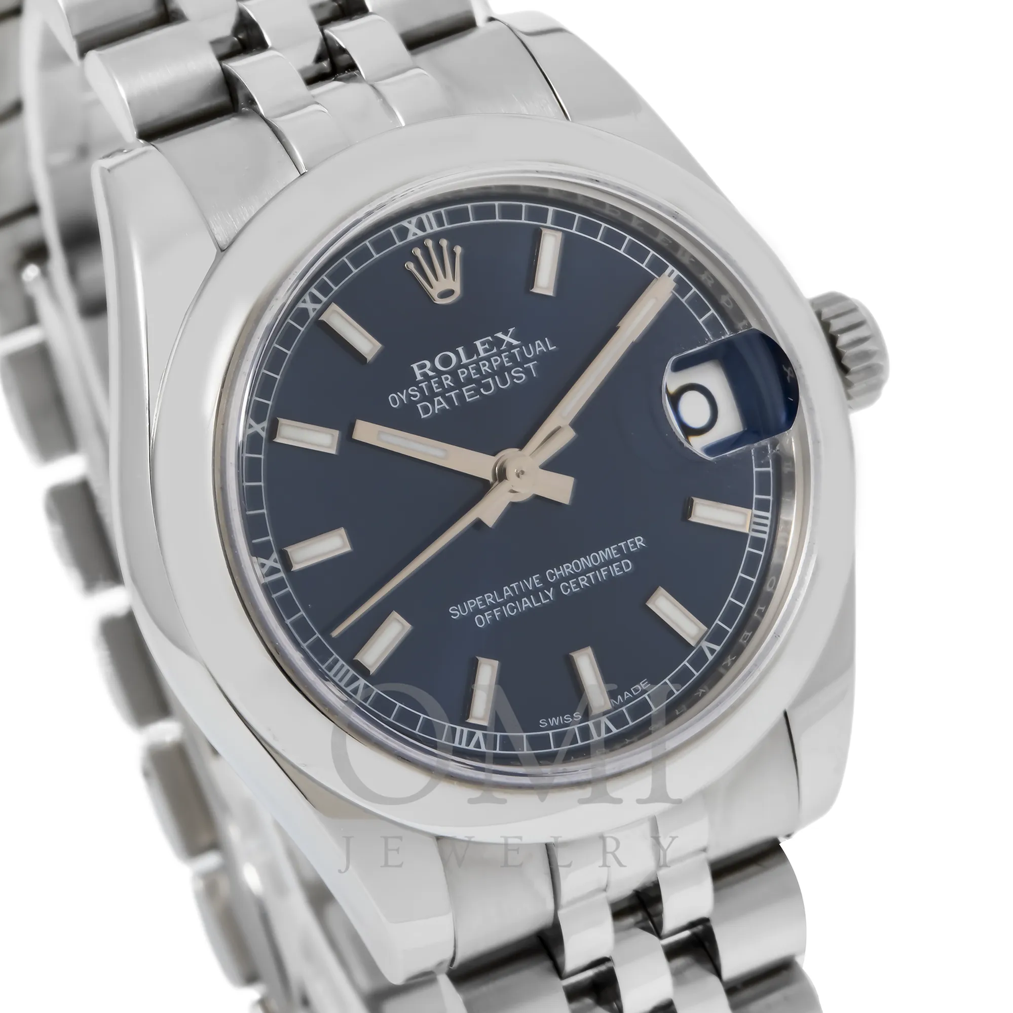 ROLEX DATEJUST 178240 31MM BLUE DIAL WITH STAINLESS STEEL JUBILEE BRACELET